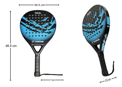 Resistente Raqueta Padel Flexible Funda Pala Juego Practica