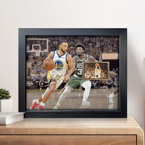 Cartel Enmarcado De Stephen Curry Memorabilia De Balonc...