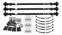 Comprar Kit De 3 Ejes Para Remolque 12000 Lb, Suspension Y Muelles