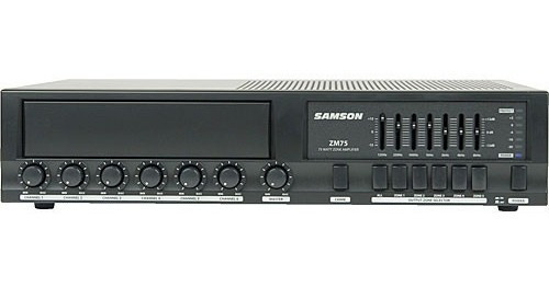 Consola Mixer Potenciado Para Instalaciones Samson Zm75