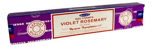 Incenso Alecrim Massala Violet Rosemary Satya Caixa 12 C Var