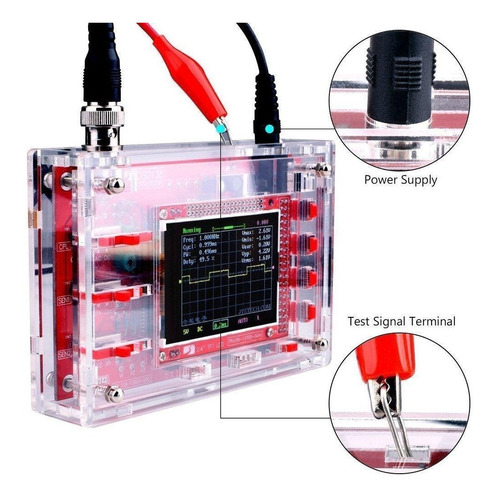 Osciloscopio Dso 138 Ensamblado + Adaptador 9v + Cables