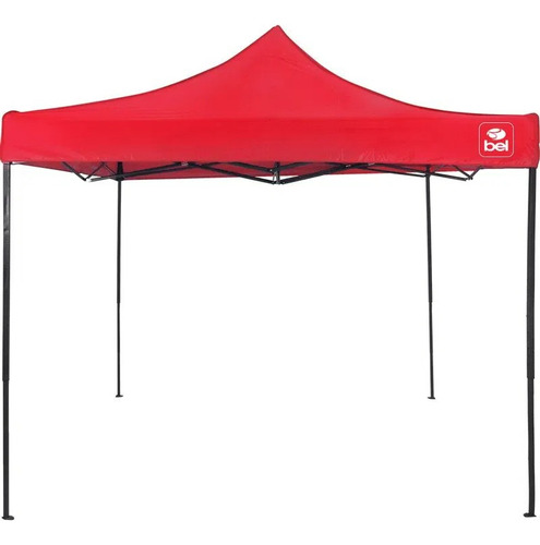 Tenda Feirante Praia Sanfonada Pagoda Gazebo 3x3 Articulado Cor Vermelho