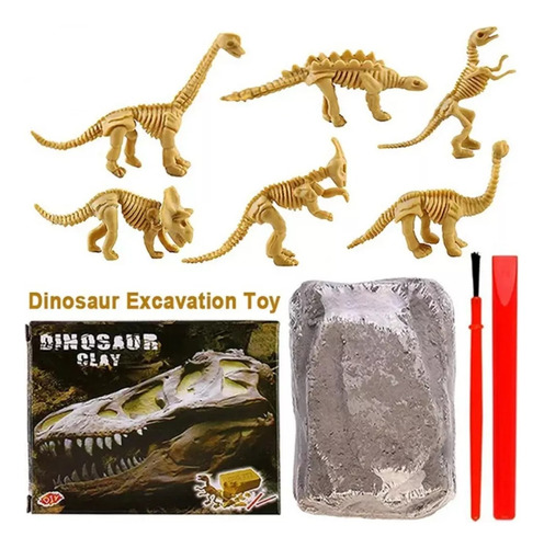 Kit Juego Excavación Dino Skeleton Fosil Dinosaurio Sorpresa