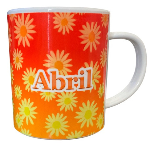 Taza De Cerámica Margarita Serie Personalizada - Con Caja Blanco Margarita Serie