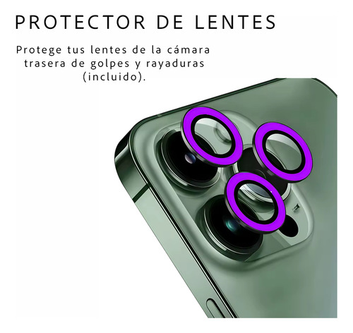 Carcasa Neon Con Lentes Para iPhone 14 14 Pro 14 Pro Max