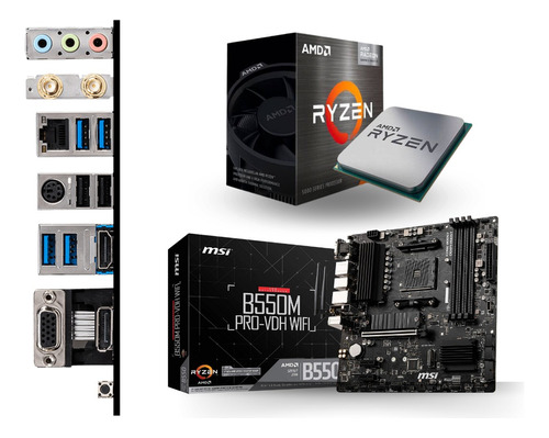 Kit De Actualización Ryzen 5 5600g C/graficos +b550 Con Wifi