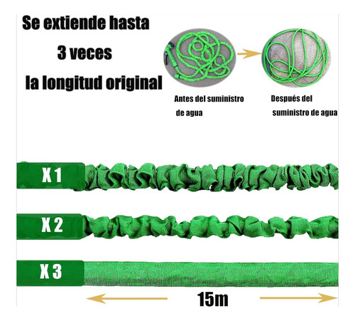 Manguera Estirable Para Riego A 15m