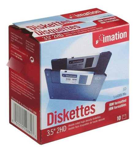 Diskette Imation 3,5  1.44 Mb Caja Por 10 Unds