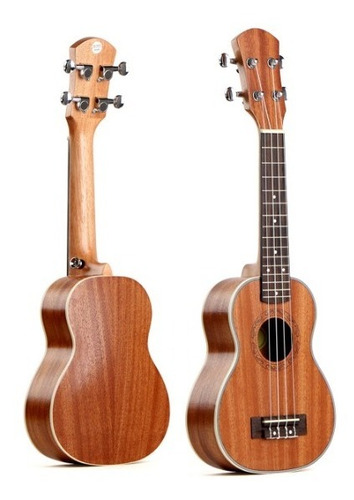 Ukelele Soprano 21'' Sapele Con Cenefa + Funda Lady Jane