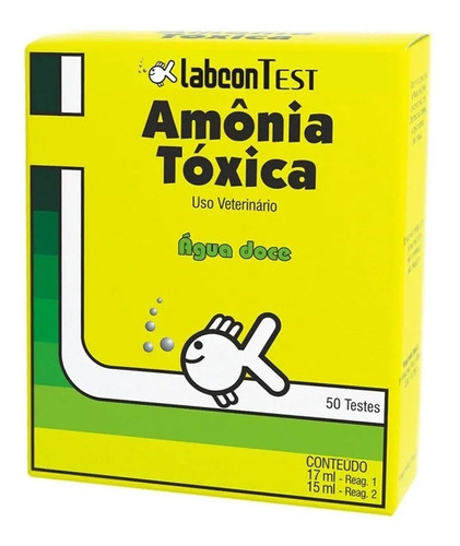 Alcon Labcon Test Amônia Tóxica  Aquário Água Doce 50 Testes