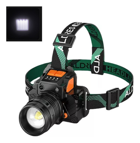 Linterna Frontal Con Zoom Táctico Profesional T8 Led Cree L