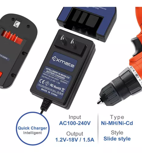 1.5A Rapid Charger for Black &Decker 18 Volt HPB18 HPB18-OPE Ni-Cd Ni-Mh  Battery