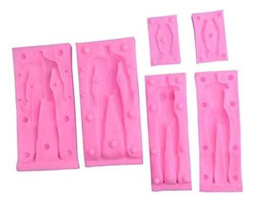 Moldes De Silicona Cuerpo Femenino Y Masculino