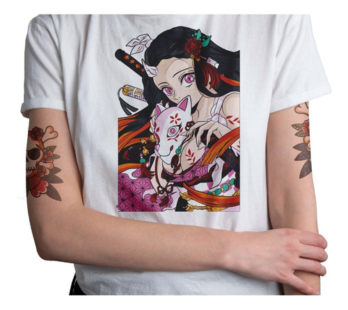 Polera Demon Slayer Kimetsu Anime Netsuko Hombre Mujer 8