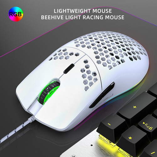 Mouse Gamer Hxsj J900 Con Cable Usb, 6 Botones Y Luces Rgb
