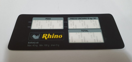 Refaccion Rhino Original Panel Display Frontal Ref-bar10-27