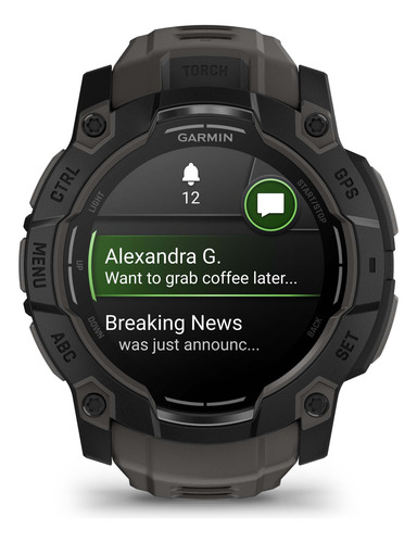 Garmin Reloj Instinct 3, 50 Mm Amoled, Negro