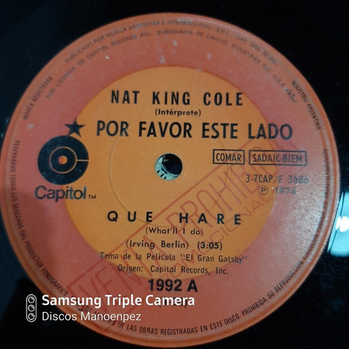 Simple Nat King Cole Capitol C12