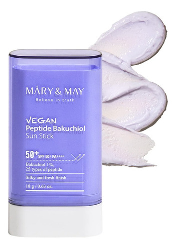 Mary & May Vegan Peptide Bakuchiol Sun Stick Spf50+ Pa++ 18g