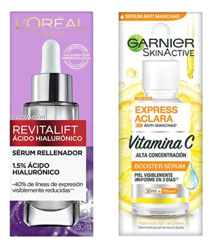 Set Duo Serum Hialuro + Vitamina C