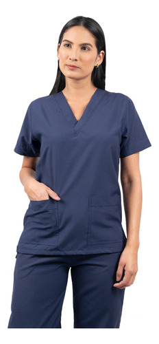 Blusa Medica V Lino Turqui