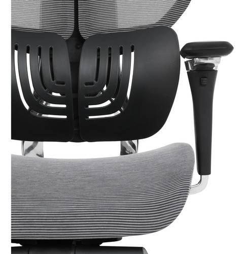 Cadeira Office Dt3 Frost Ft (com Apoio De Pé) - 14210-8 Cor Cinza Material Do Estofamento Mesh Vintex-f