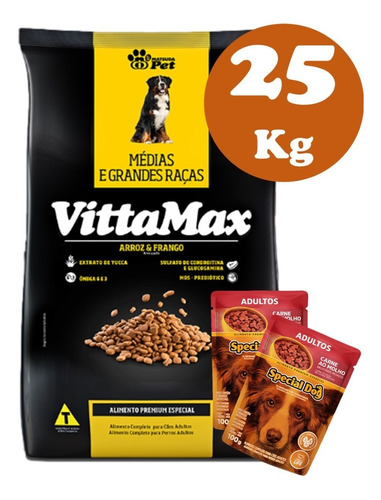 Vittamax Adulto Raza Med Y Grande 25 Kg + Regalo