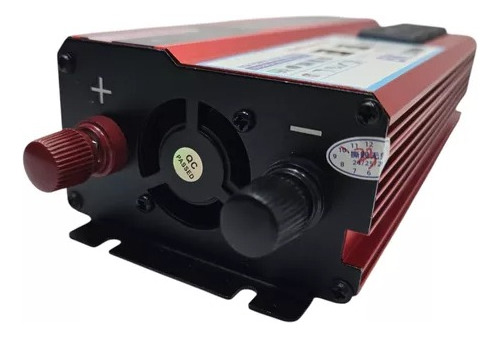 Inversor De Corriente 1000w, 3 Tomas 110v / 4 Usb 3448