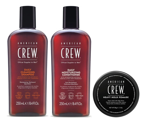 Shampoo Daily Condition Cera Heavy Hold Pomade American Crew