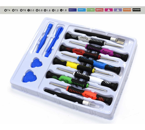 Imagem 1 de 4 de Kit Chaves De Precisão Com 16 Peças Para Conserto De Celular