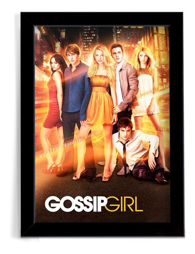 Quadro Com Moldura A4 Gossip Girl