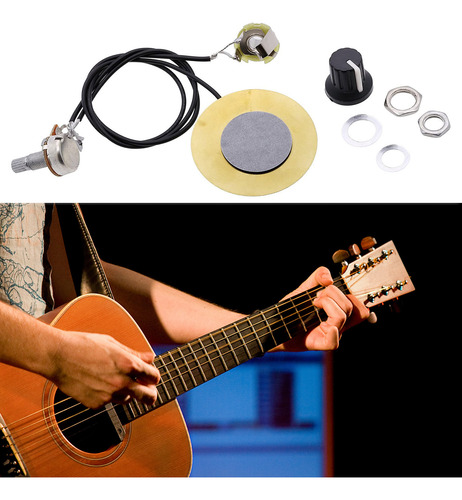 Amplificador Precableado Con Transductor Piezoeléctrico Guit