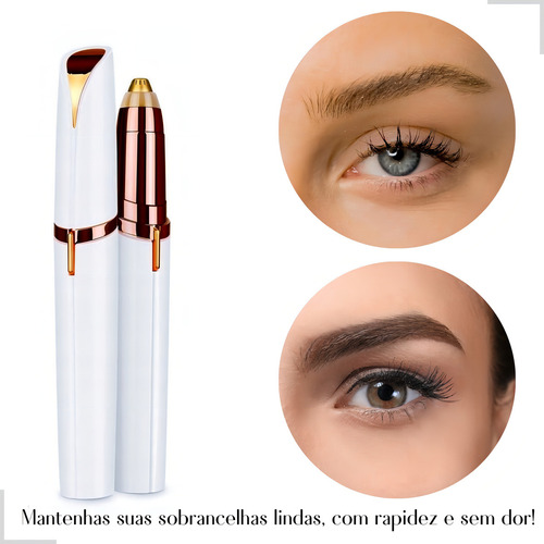 Caneta Depilador Sobrancelha Elétrico Flawless Recarregável Cor Branco 127/220V