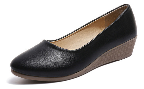 Zapatos De Mujer Punta Fina, Tacón Bajo Y Sólido, Elegantes