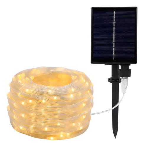 Aaluz Guirnalda Solar Hada Ip65 10mts 100 Led Decoración Col