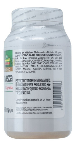 Imagen 4 de 4 de (180 Cap) Levadura De Cerveza Pronat Ultra