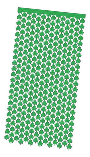 100x200cm St. Patrick's Day Foil Fringe Cortina 3,2 Verde