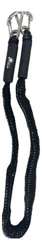 Corda Com 2 Mosquetões Para Amarrar Jetski 1,2-1,8m Preto
