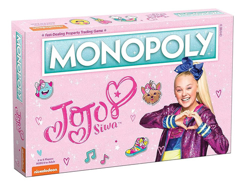 Juego De Mesa Monopoly Jojo Siwa