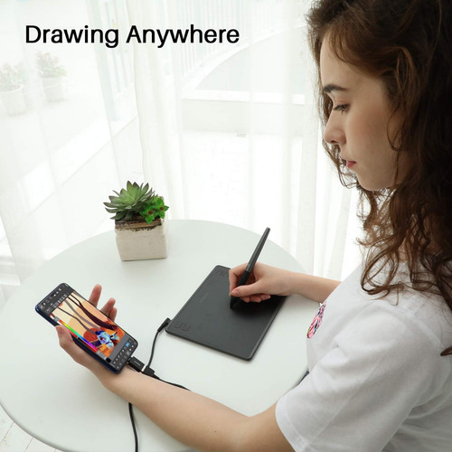 Tableta Gráfica Digital Huion Hs64, 4 Llaves.