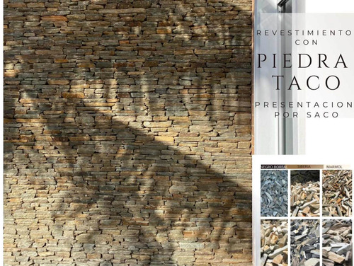 Imagen 6 de 9 de Piedra Taco Perla Cristal , Revestimiento Exterior E Interio