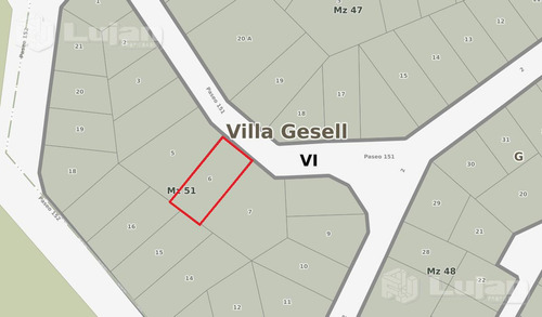 Paseo 151 Entre Av 2 Y 3 Terreno - Villa Gesell 2 Cdras Del Mar