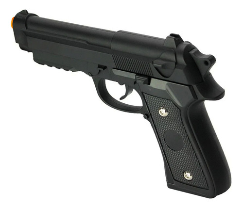 Pistola De Airsoft Pesada Corpo Metal Spring + Bbs + Óleo
