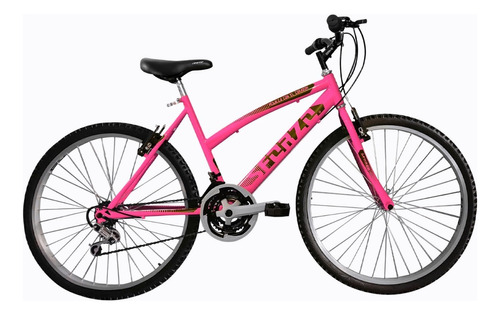 Bicicleta Dama Rin 26 En Aluminio 18 Cambios Color Rosa