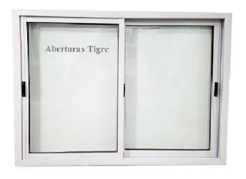 Ventanas Aluminio Blanco 200x100 Vidrio Entero 4mm