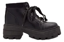 Comprar Borcegos Zapatos Botas Mujer Ecocuero Plataforma Caña Baja 