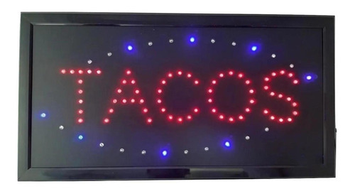 Anuncio Luminoso De Leds  Tacos  Radox 246-422