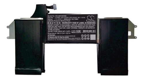 Acumulador Compatible Con Macbook Air 13 Pulgadas Part A1965