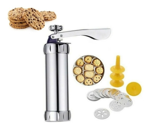 Maquina De Fazer Biscoito Bolacha Biscoiteira Decorador Inox